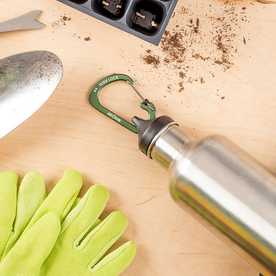 Карабин Nite Ize SlideLock Aluminum #4 Olive - Фото 2 большая