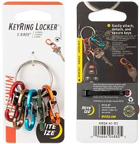 Брелок для ключей Nite Ize KeyRing Locker S-biner Aluminum