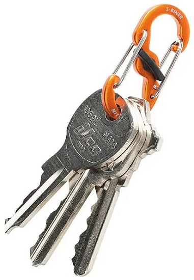 Брелок для ключей Nite Ize KeyRing Locker S-biner Aluminum - Фото 4 большая
