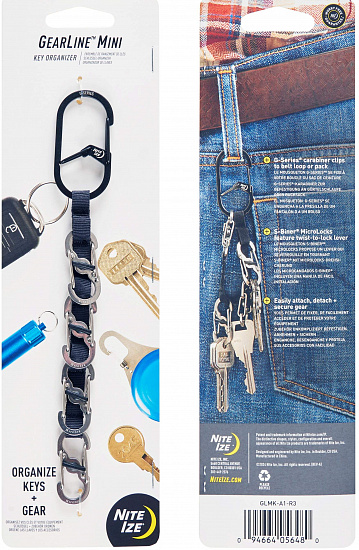 Брелок Nite Ize GearLine Mini Key Organizer - Фото 2 большая