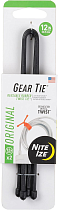 Гибкие стяжки Nite Ize Gear Tie Reusable Rubber Twist Tie 12" (2шт) Black