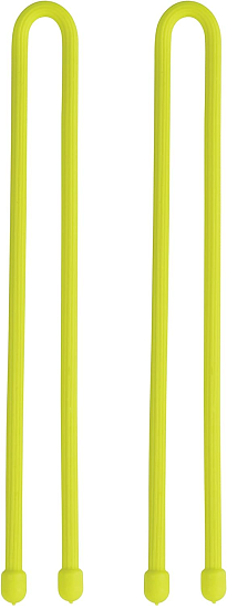 Гибкие стяжки Nite Ize Gear Tie Reusable Rubber Twist Tie 12" (2шт) Neon Yellow - Фото 2 большая