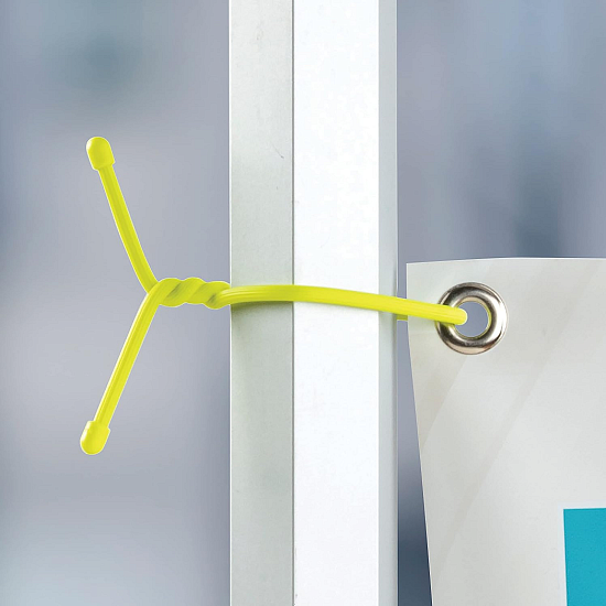 Гибкие стяжки Nite Ize Gear Tie Reusable Rubber Twist Tie 12" (2шт) Neon Yellow - Фото 7 большая