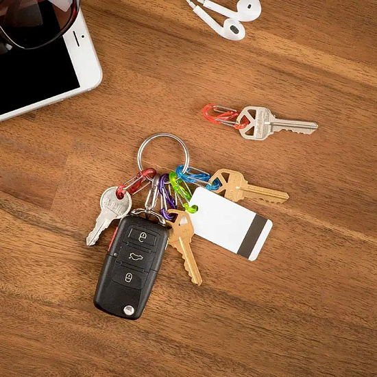 Брелок Nite Ize KeyRing S-Biner Stainless - Фото 2 большая
