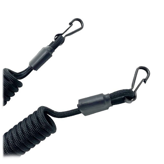 Страховочный тренчик Cord с карабинами Black - Фото 3 большая