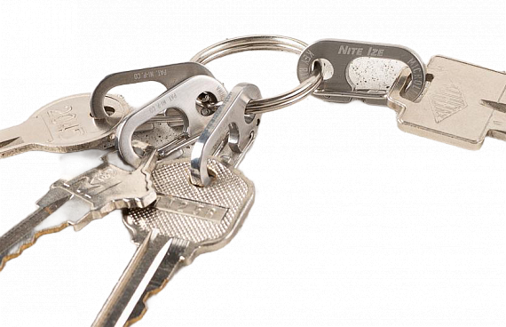 Брелок для ключей Nite Ize Keyring Microlink Stainless - Фото 3 большая