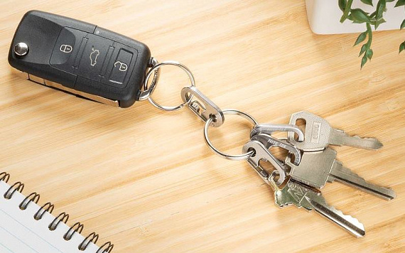 Брелок для ключей Nite Ize Keyring Microlink Stainless - Фото 6 большая