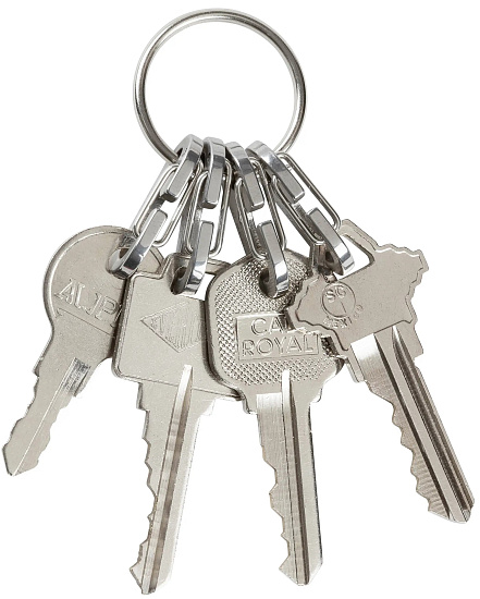 Брелок для ключей Nite Ize Keyring Microlink Stainless - Фото 3 большая