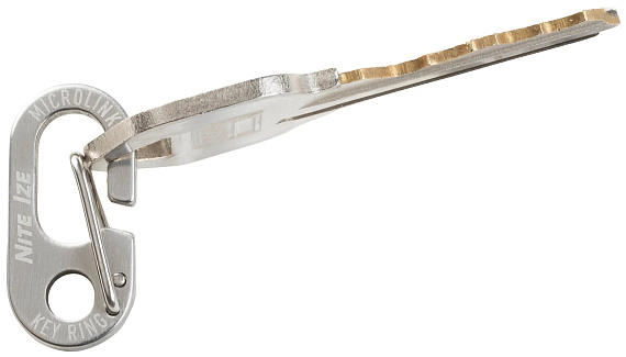 Брелок для ключей Nite Ize Keyring Microlink Stainless - Фото 5 большая