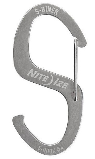 Карабин Nite Ize S-Biner Hook-N-Hold S-Hook Cтальной - Фото 2 большая