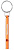 Брелок-свисток Naturehike Emergency Whistle Long Orange - Фото 2 малая