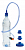 Трубка Source Convertube Snep Transparent Blue - Фото 1 малая