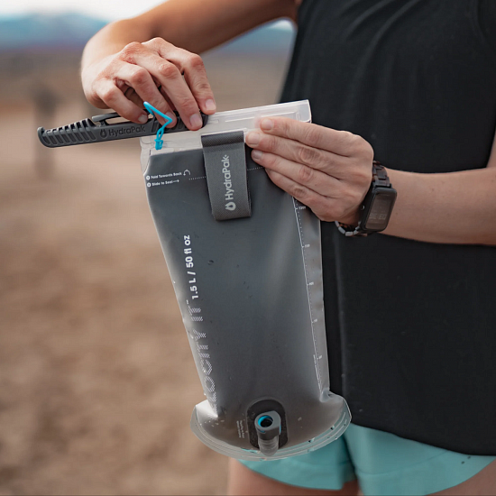 Гидратор с термоизоляцией Hydrapak Velocity IT 1,5L Серый - Фото 4 большая