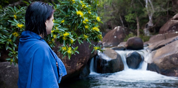 Полотенце Sea to Summit DryLite M Cobalt - Фото 4 большая