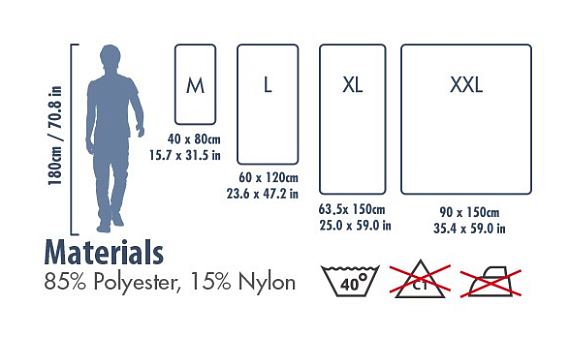 Полотенце N-rit Mega Dry Towel XL 63.5x150 Navy Blue - Фото 4 большая