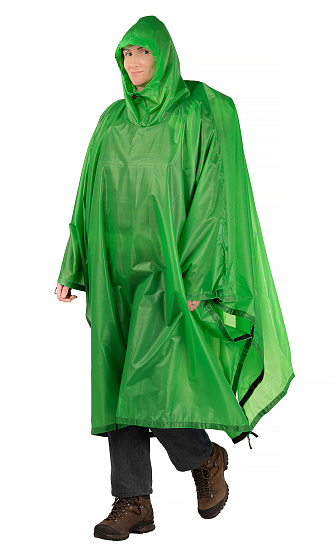 Пончо-тент SMGear Силикон Зеленый - Фото 2 большая