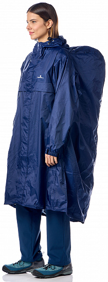 Пончо Ferrino Trekker Ripstop S/M Blue - Фото 2 большая