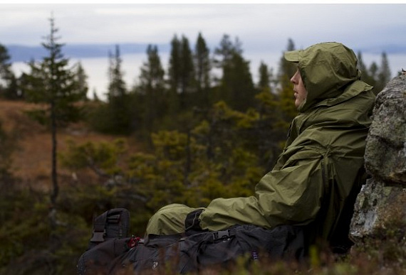 Пончо Helsport Fjellduk X-Trem Green - Фото 5 большая