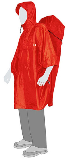 Плащ Tatonka Cape L Red - Фото 2 большая