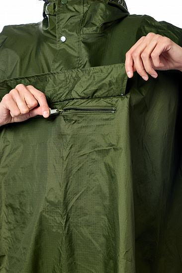 Пончо Ferrino Todomodo Ripstop Olive Green - Фото 5 большая