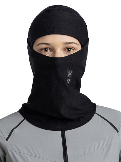Балаклава Buff Thermonet Hinged Solid Black - Фото 2 большая