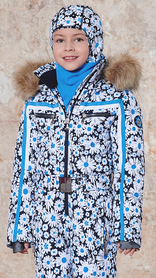 Балаклава детская Poivre Blanc W20-1988-JRUX Daisy Blue/Polar Blue - Фото 2 большая