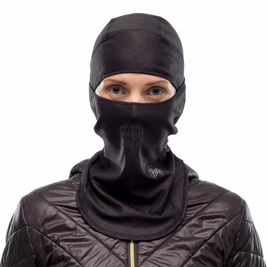 Балаклава Buff Thermonet Solid Black - Фото 8 большая