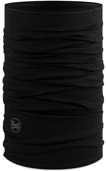 Балаклава Buff Merino Lightweight Solid Black - Фото 1 большая