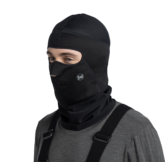 Балаклава Buff Windproof Solid P Black - Фото 4 большая
