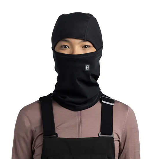 Балаклава Buff Tech Fleece Solid Black - Фото 5 большая