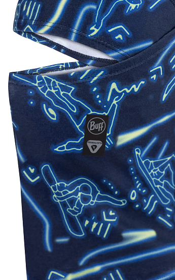 Балаклава детская Buff Thermonet Hinged Nasvi Night Blue - Фото 2 большая