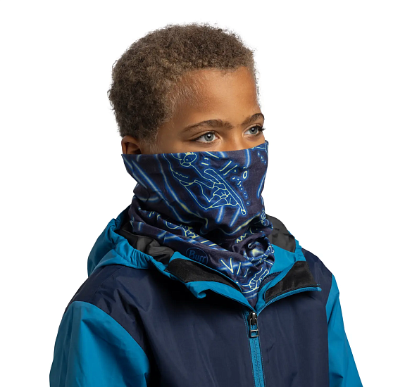 Балаклава детская Buff Thermonet Hinged Nasvi Night Blue - Фото 5 большая