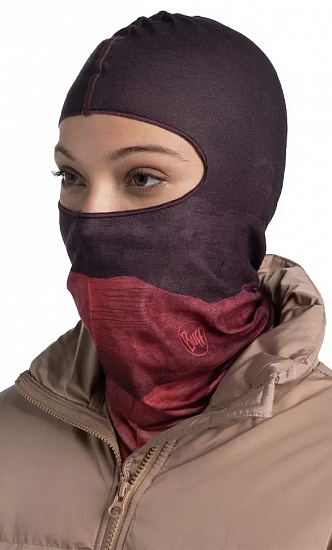 Балаклава Buff Microfiber Lise Maroon Maroon - Фото 2 большая