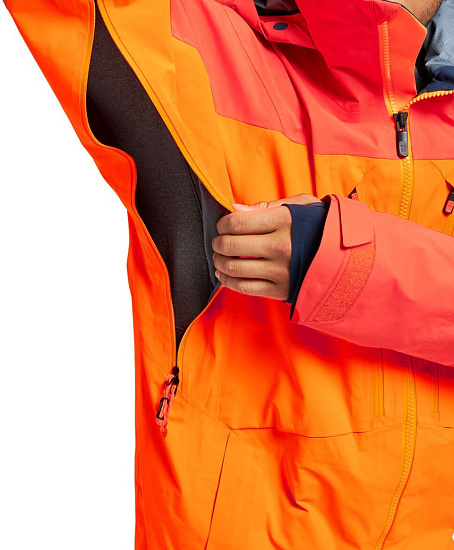Куртка мужская Burton Ak Gore Hover Pro Fiesta Red/Clownfish Orange - Фото 3 большая