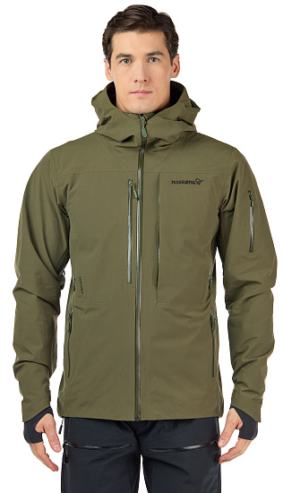 Куртка мужская Norrona Lofoten Gore-Tex Insulated Olive Night - Фото 5 большая