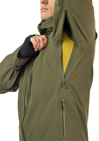 Куртка мужская Norrona Lofoten Gore-Tex Insulated Olive Night - Фото 11 большая