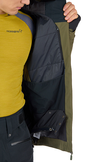 Куртка мужская Norrona Lofoten Gore-Tex Insulated Olive Night - Фото 14 большая