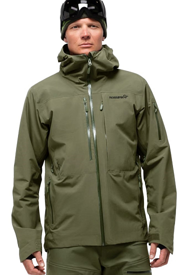 Куртка мужская Norrona Lofoten Gore-Tex Insulated Olive Night - Фото 2 большая