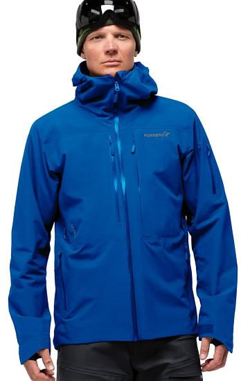 Куртка мужская Norrona Lofoten Gore-Tex Insulated Olympian Bl - Фото 2 большая