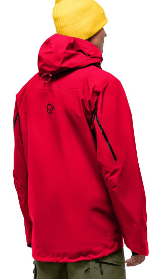 Куртка мужская Norrona Lofoten Gore-Tex Pro Plus True Red - Фото 3 большая
