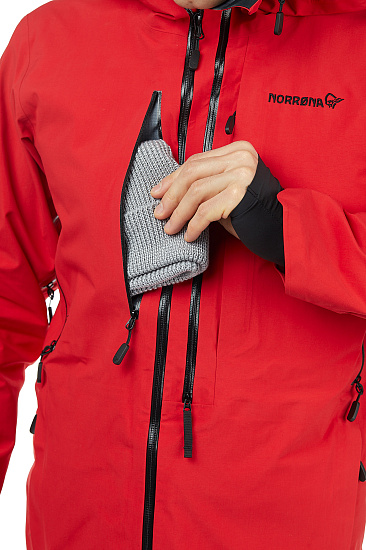 Куртка мужская Norrona Lofoten Gore-Tex Pro Plus True Red - Фото 15 большая