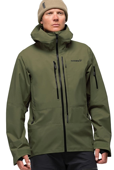 Куртка мужская Norrona Lofoten Gore-Tex Pro Olive Night - Фото 2 большая