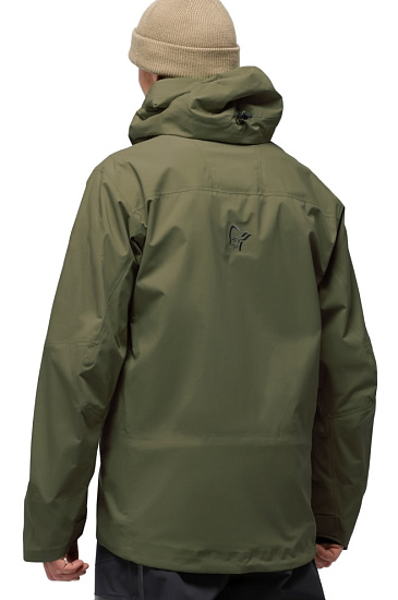 Куртка мужская Norrona Lofoten Gore-Tex Pro Olive Night - Фото 3 большая