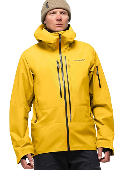 Куртка мужская Norrona Lofoten Gore-Tex Pro Lemon Chrome - Фото 2 большая