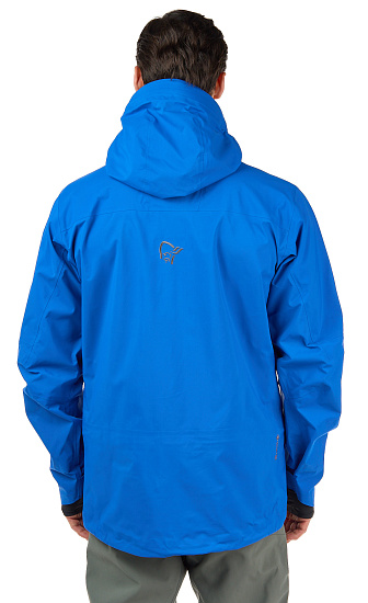 Куртка мужская Norrona Lofoten Gore-Tex Pro Olympian Blue - Фото 7 большая