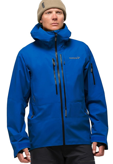 Куртка мужская Norrona Lofoten Gore-Tex Pro Olympian Blue - Фото 2 большая