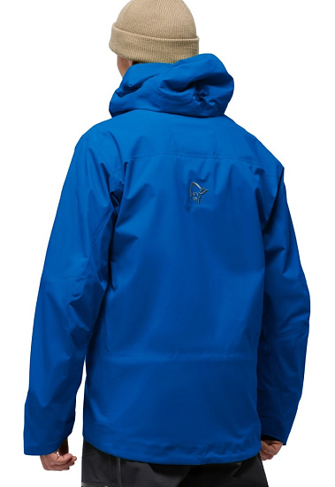 Куртка мужская Norrona Lofoten Gore-Tex Pro Olympian Blue - Фото 3 большая
