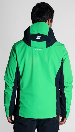 Куртка мужская Stockli Ski jacket Race Green - Фото 5 большая