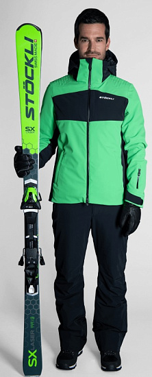 Куртка мужская Stockli Ski jacket Race Green - Фото 6 большая