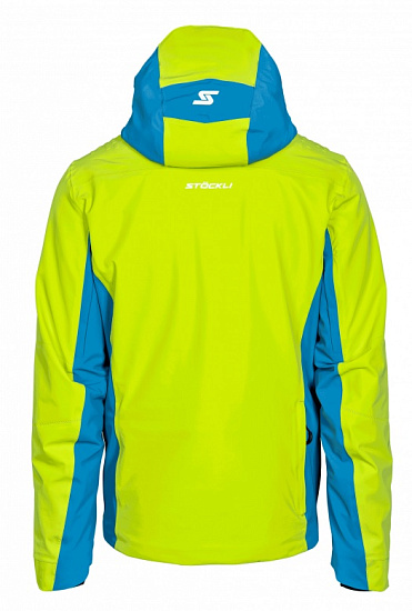 Куртка мужская Stockli Ski jacket Race Lime - Фото 2 большая